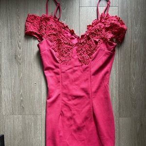 Never worn pink off the shoulder dresses